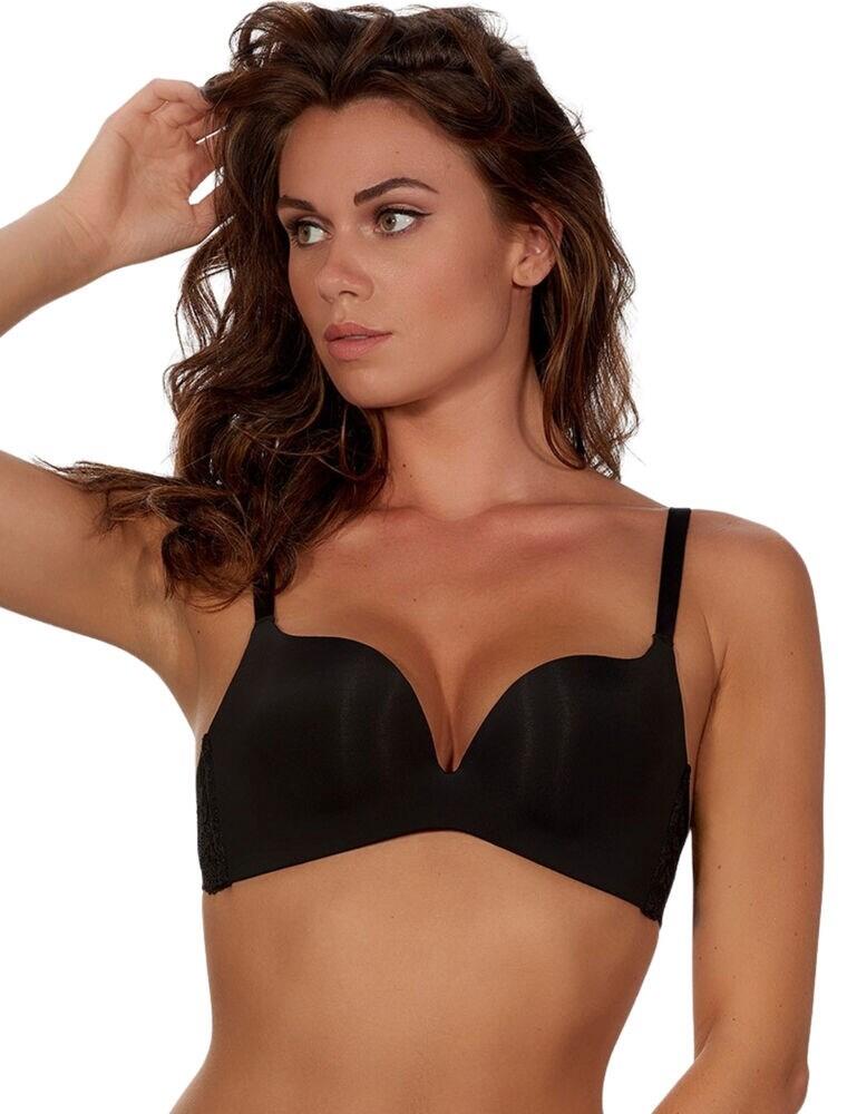 After Eden Basic Non Wired Push Up Bra - Black - 34D