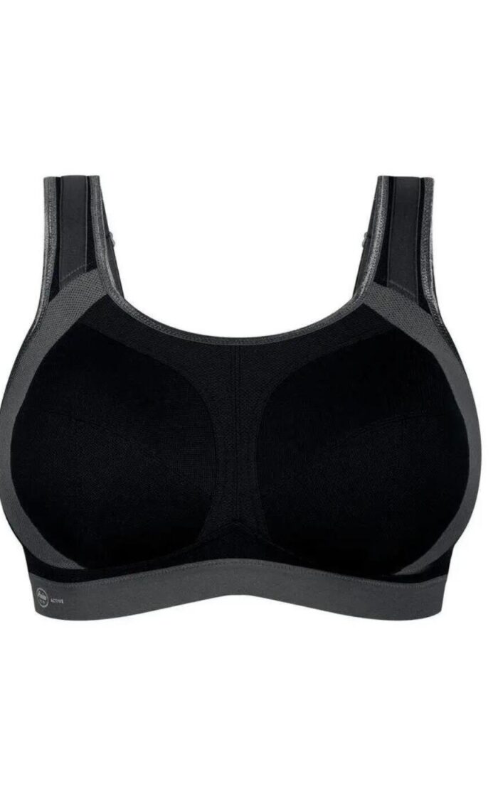 Anita Active Extreme Control+ Full Cup Sports Bra - Black/Anthracite - 30F