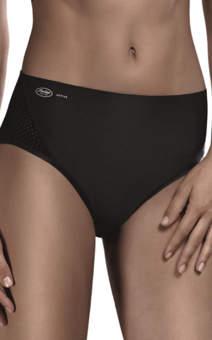 Anita Active High Waist Sports Panty - Black - M - 12 (34)