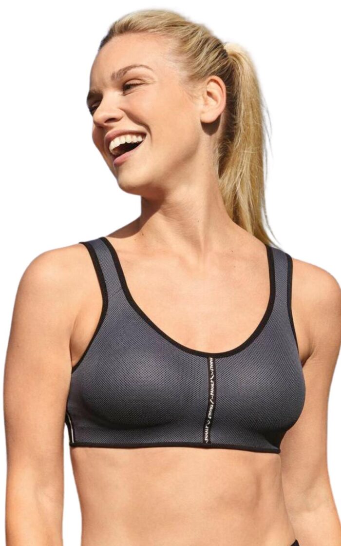 Anita Active PanAlp Air Sports Bra - Anthracite/Black - 32B