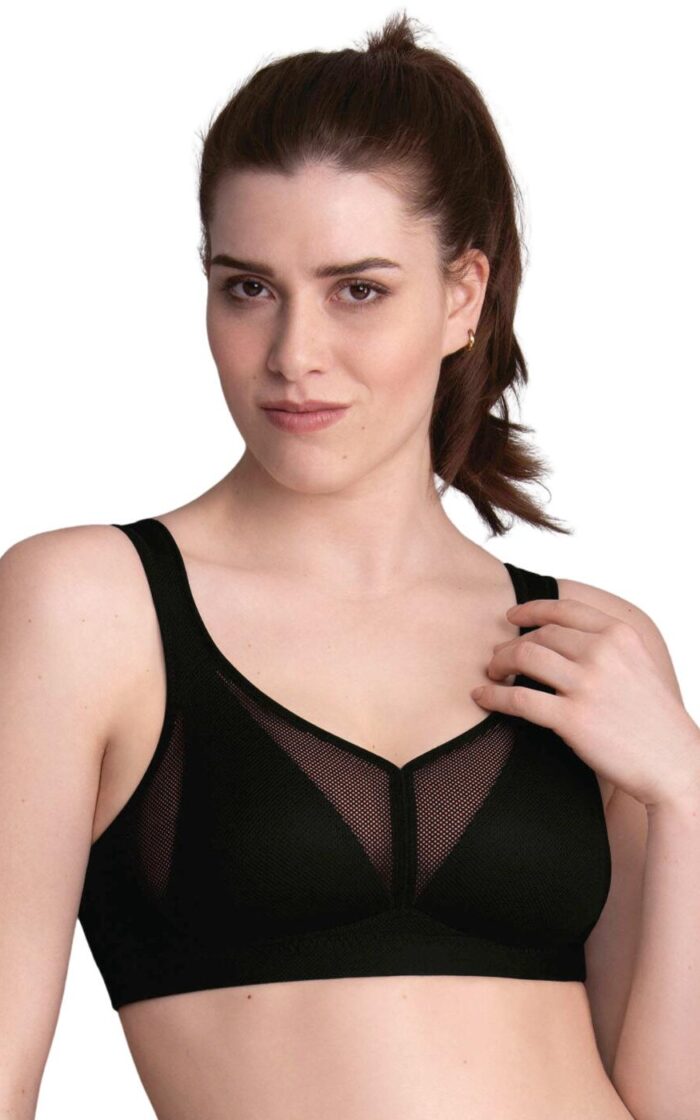 Anita Care Air Control Post Mastectomy Bra with Padded Cups - Black - 36D