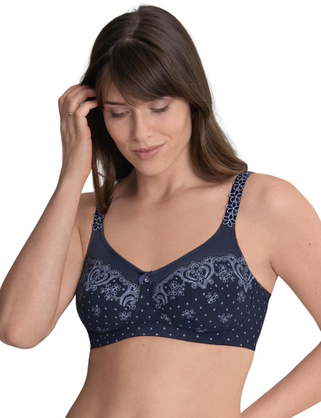 Anita Care Belvedere Post Mastectomy Bra Bilateral - Deep Blue - 36C