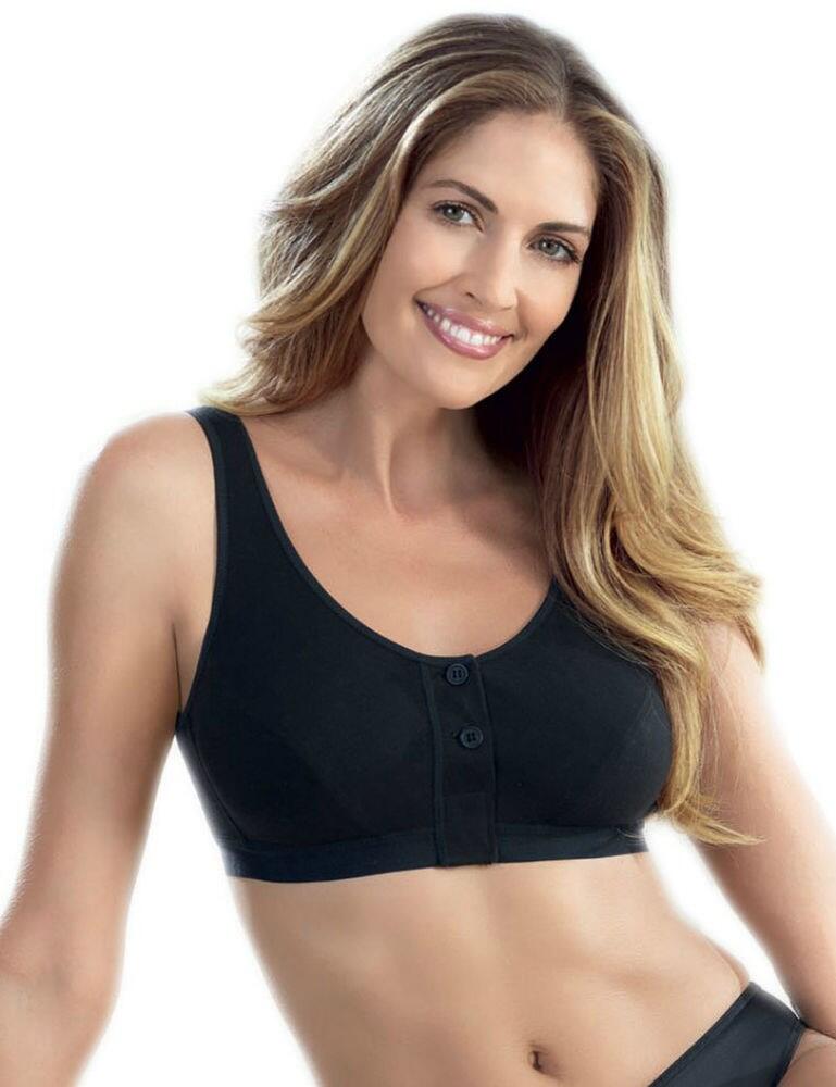 Anita Care Isra Front Closure Post Mastectomy Operative Bra - Black - 34B