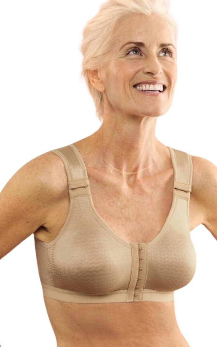 Anita Care London Lymph Relief Bandage Front Closure Bra - Sand - 36C