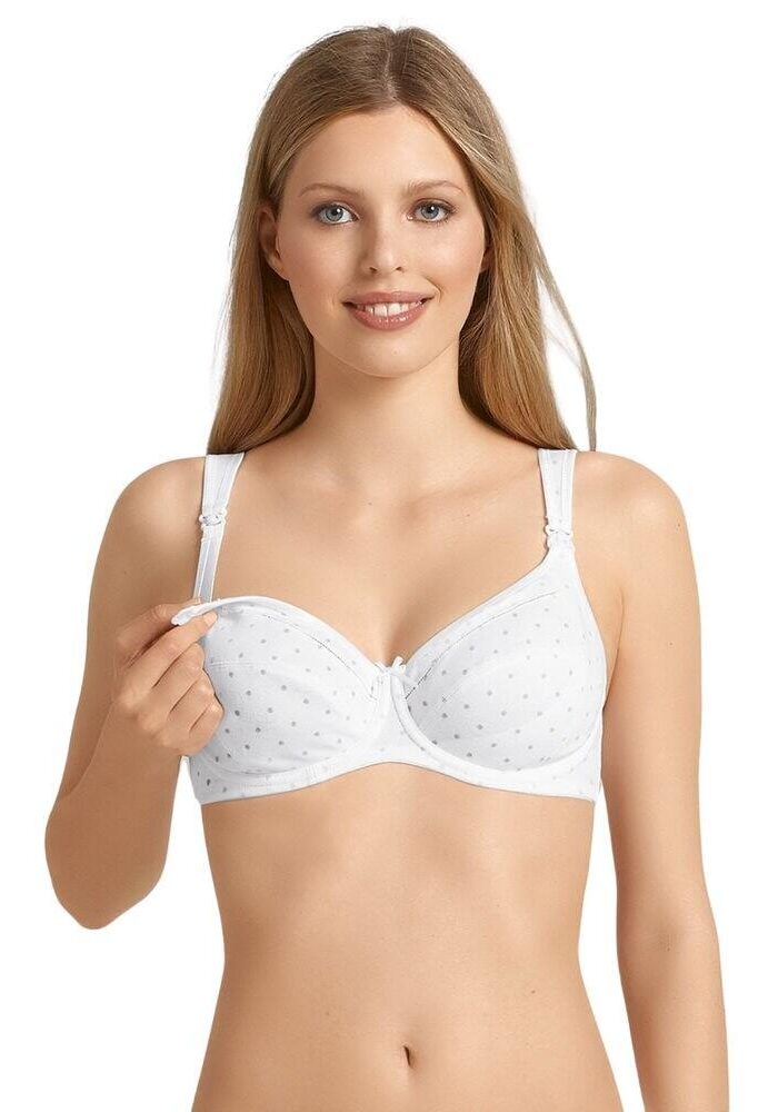 Anita Maternity Miss Cotton Underwired Nursing Bra - Pearl White