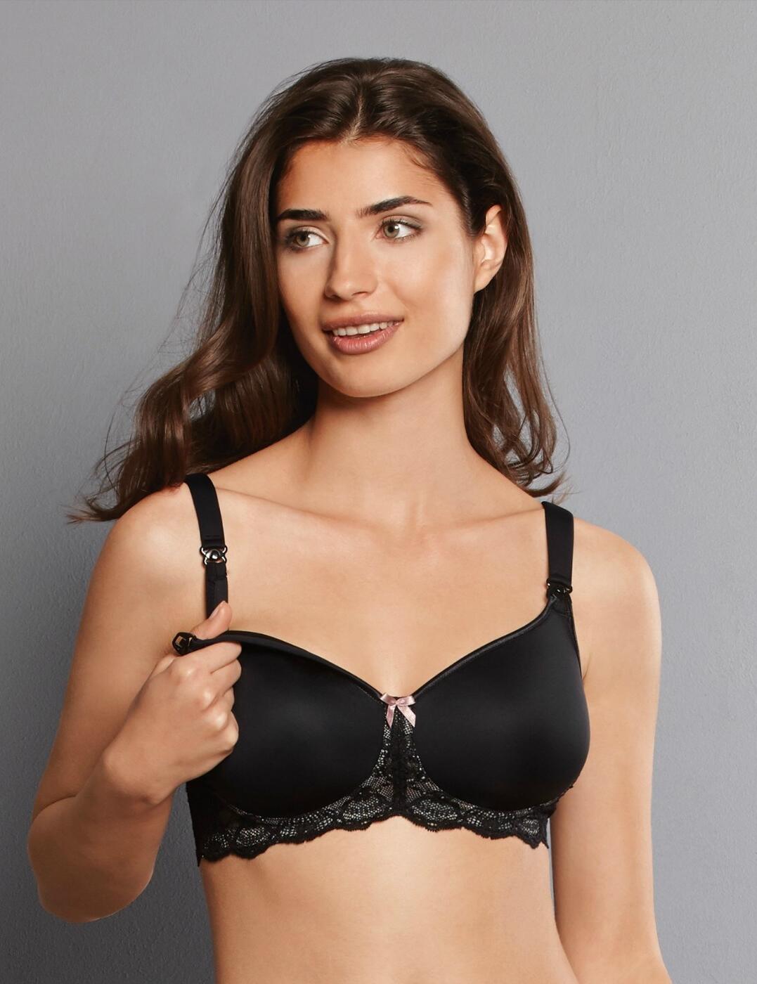 Anita Maternity Miss Lovely Padded Non Wired Nursing Bra - Black - 34C