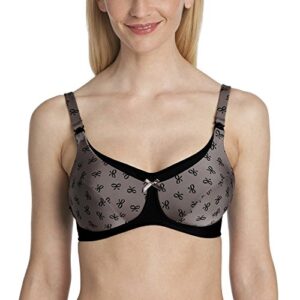 Anita Maternity Miss Ribbon Nursing Bra - Platinum Black - 34C
