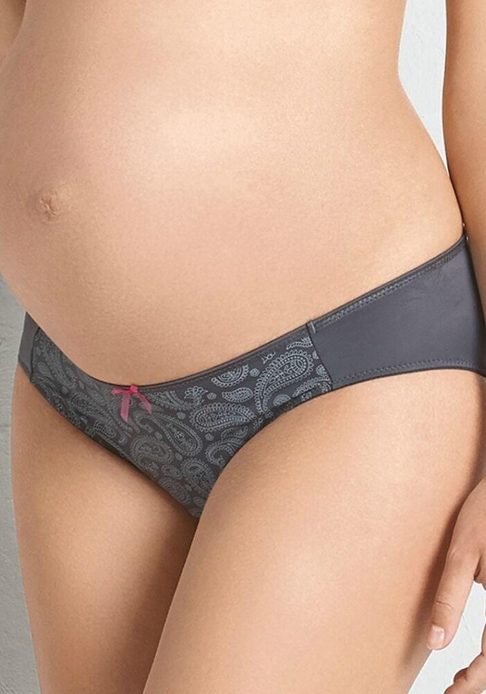 Anita Maternity Paisley Brief - Anthracite - S - 10