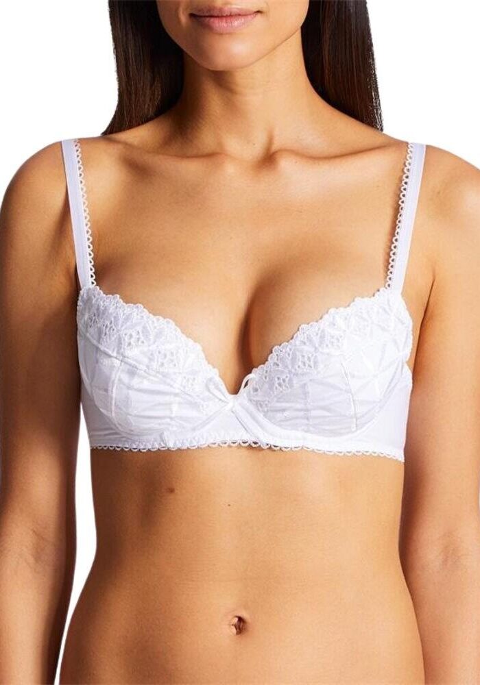 Aubade Bahia Et Moi Plunge Bra - White - 34D