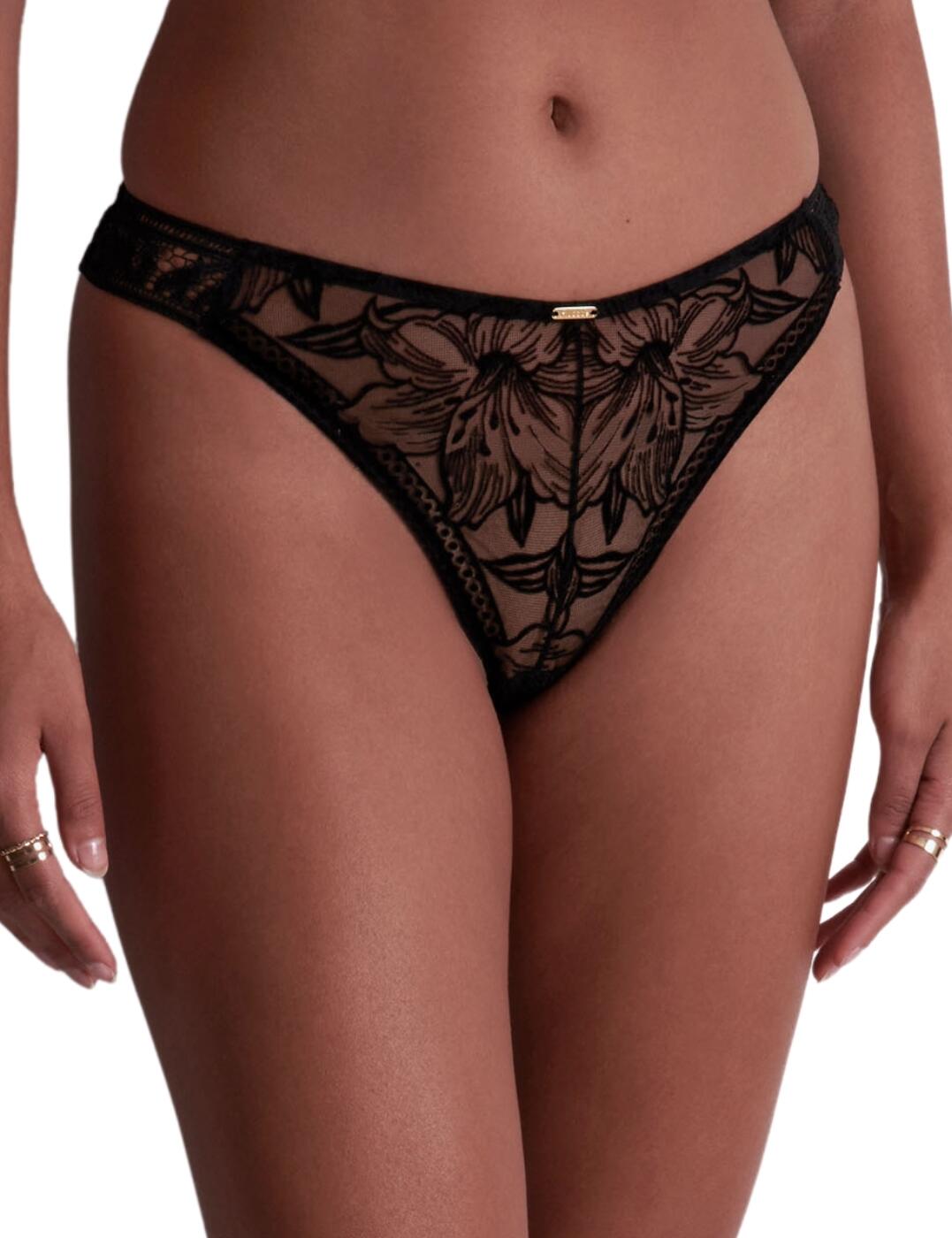 Aubade Coeur A Corps Tanga Brief - Noir - L - 14