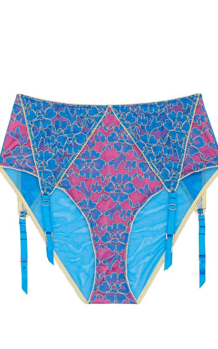 Aviyah Lace Garter Belt High Waist Panties