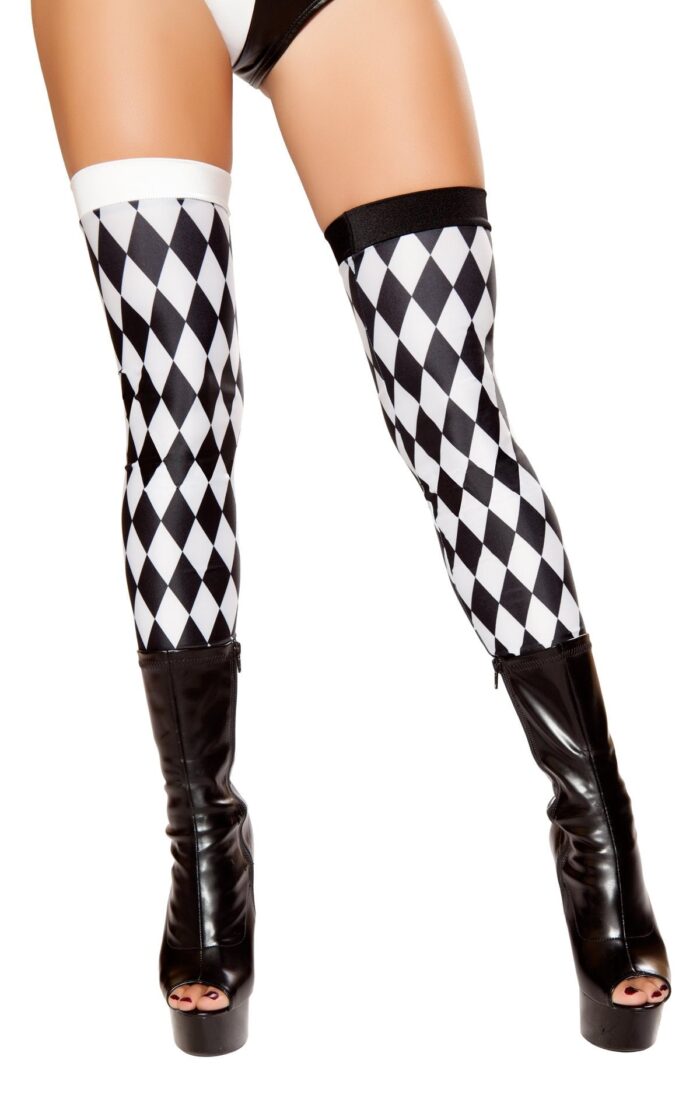Black and White Striped Leggings