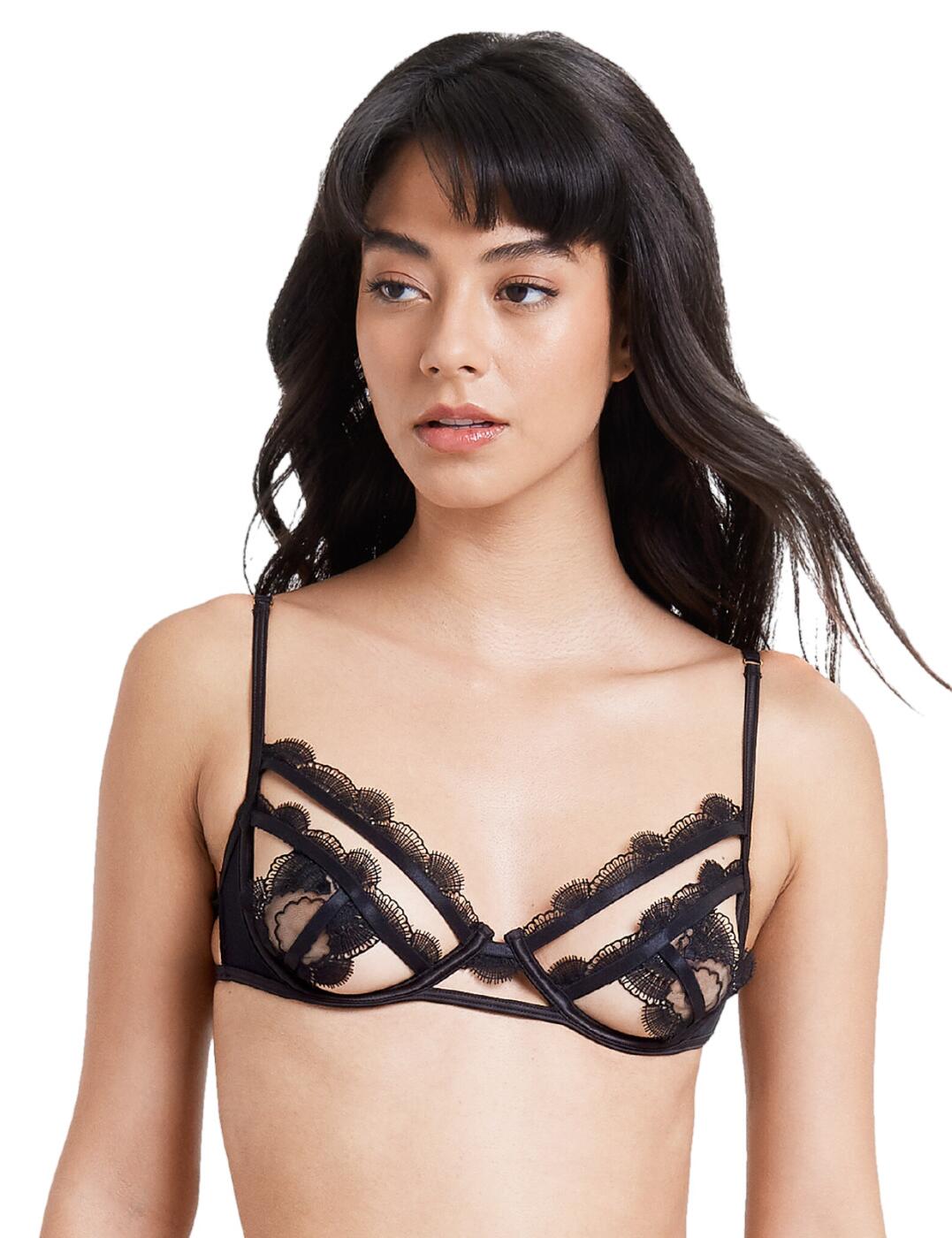Bluebella Ember Open Cup Bra - Black - 30D
