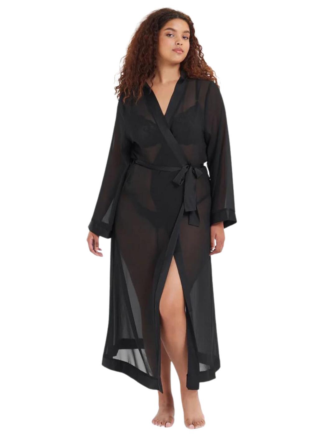 Bluebella Marcella Long Kimono - Black