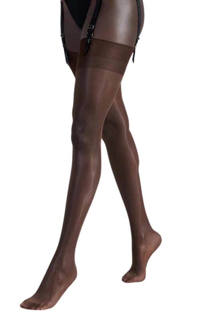 Bluebella Plain Top Stockings - Berry