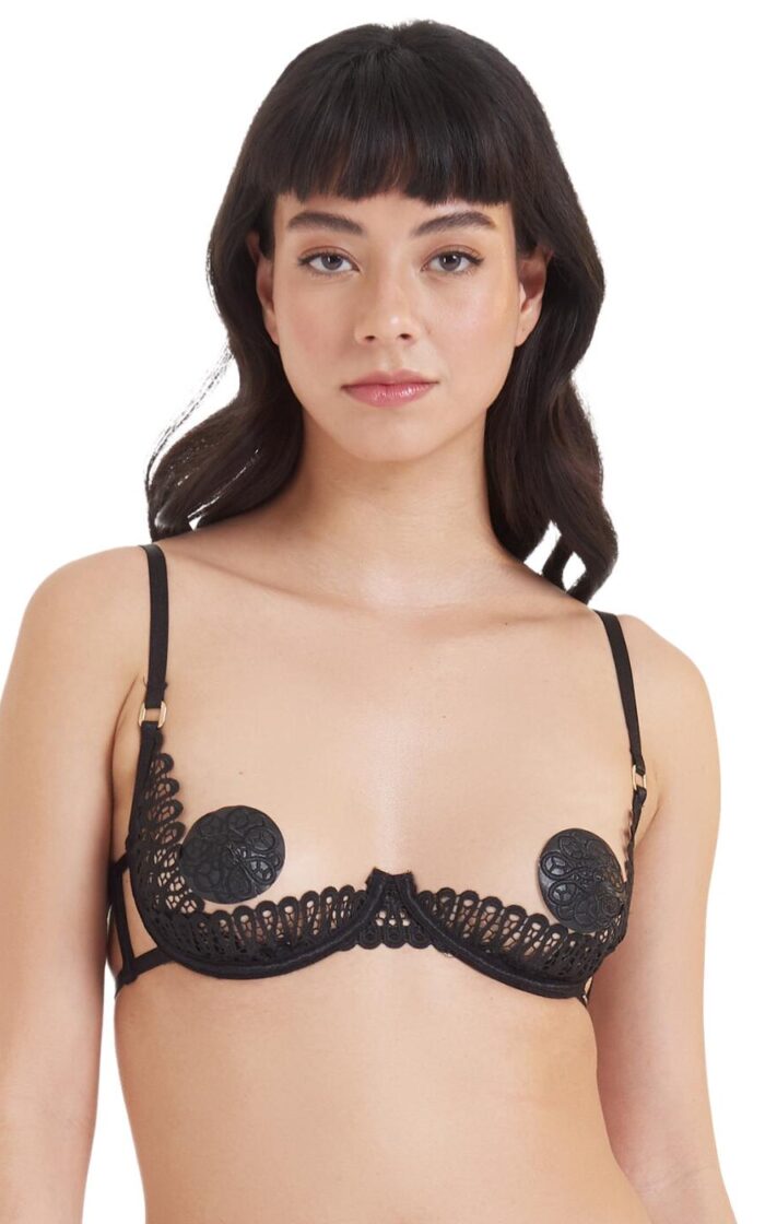 Bluebella Tallulah Open Cup Bra - Black