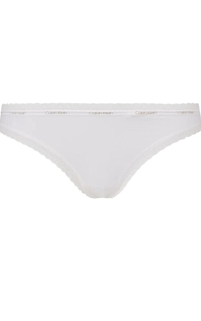 Calvin Klein Bottoms Up Thong - White - XL - 16