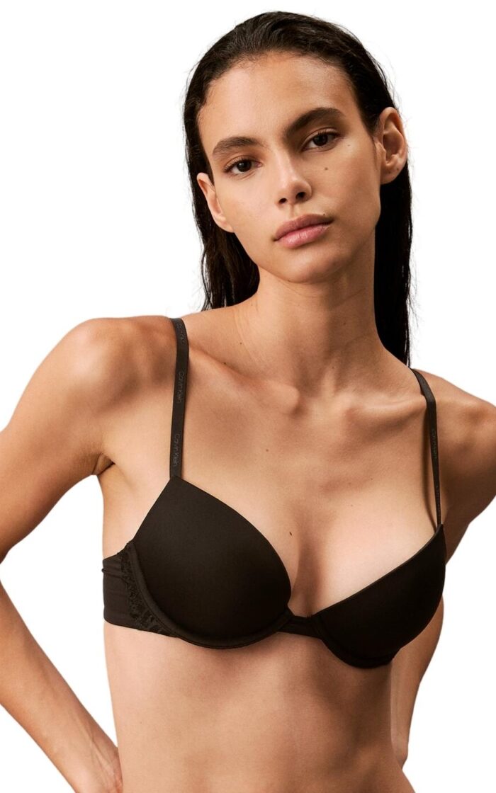 Calvin Klein CK Attraction Push Up Plunge Bra - Black - 32B