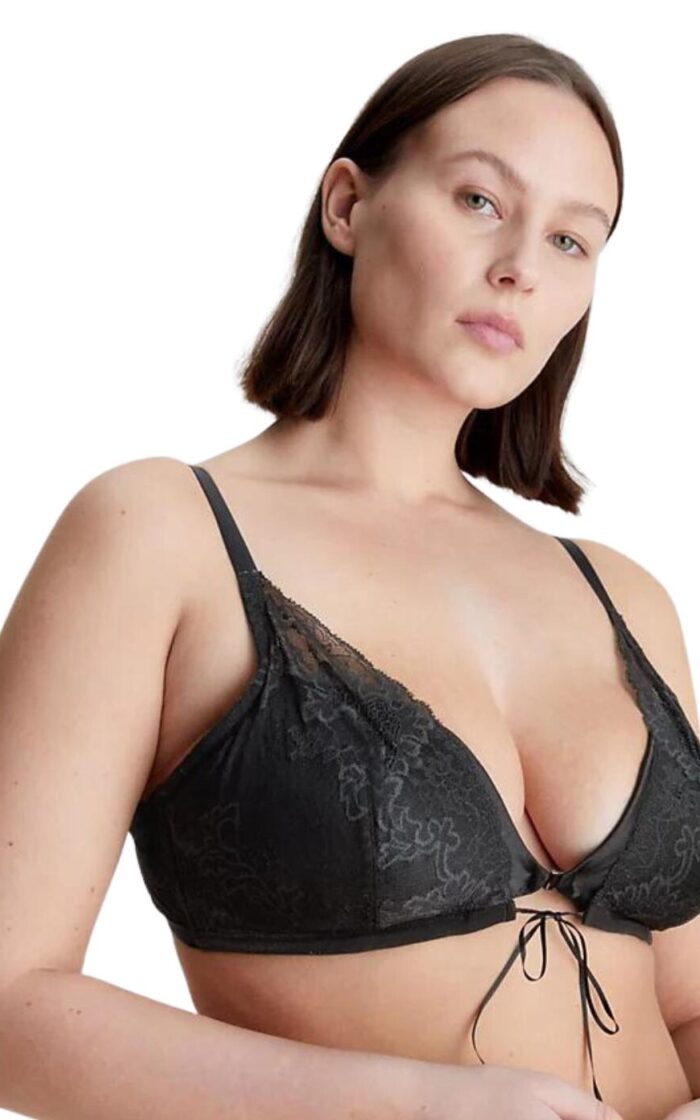 Calvin Klein CK Black Triangle Bra - Black - S - 10