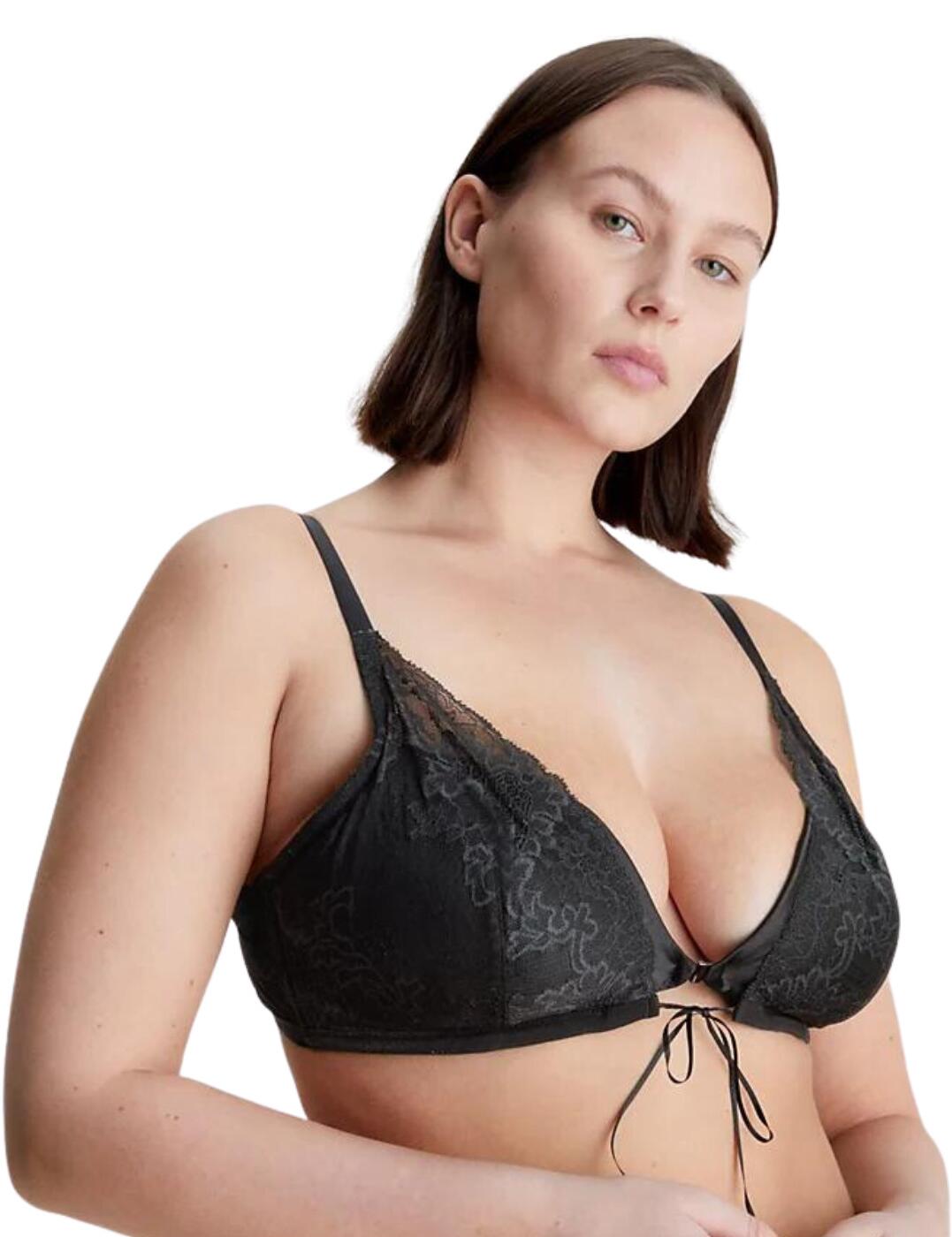 Calvin Klein CK Black Triangle Bra - Black - S - 10