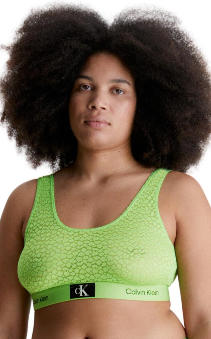 Calvin Klein CK96 Lace Plus Bralette - Fabulous Green - XL - 16