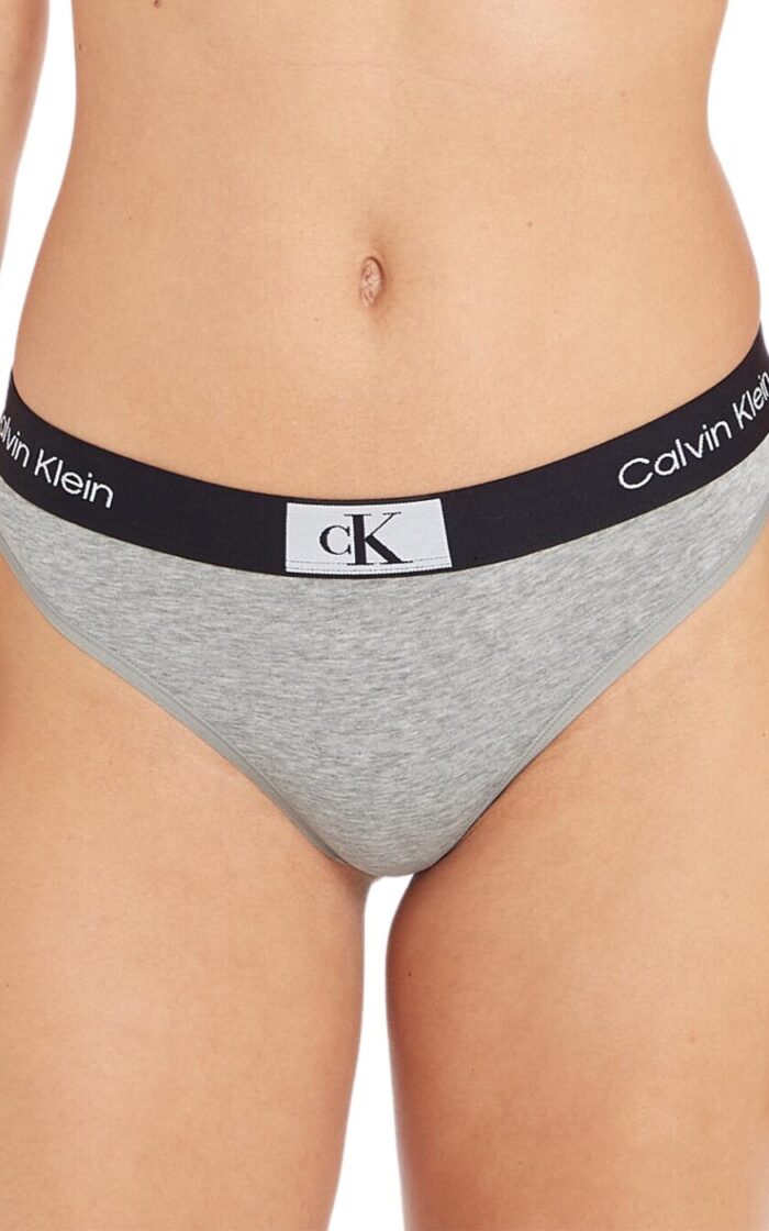 Calvin Klein CK96 Thong - Grey Heather - S - 10