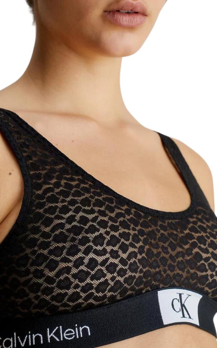 Calvin Klein CK96 Unlined Lace Bralette - Black - S - 10