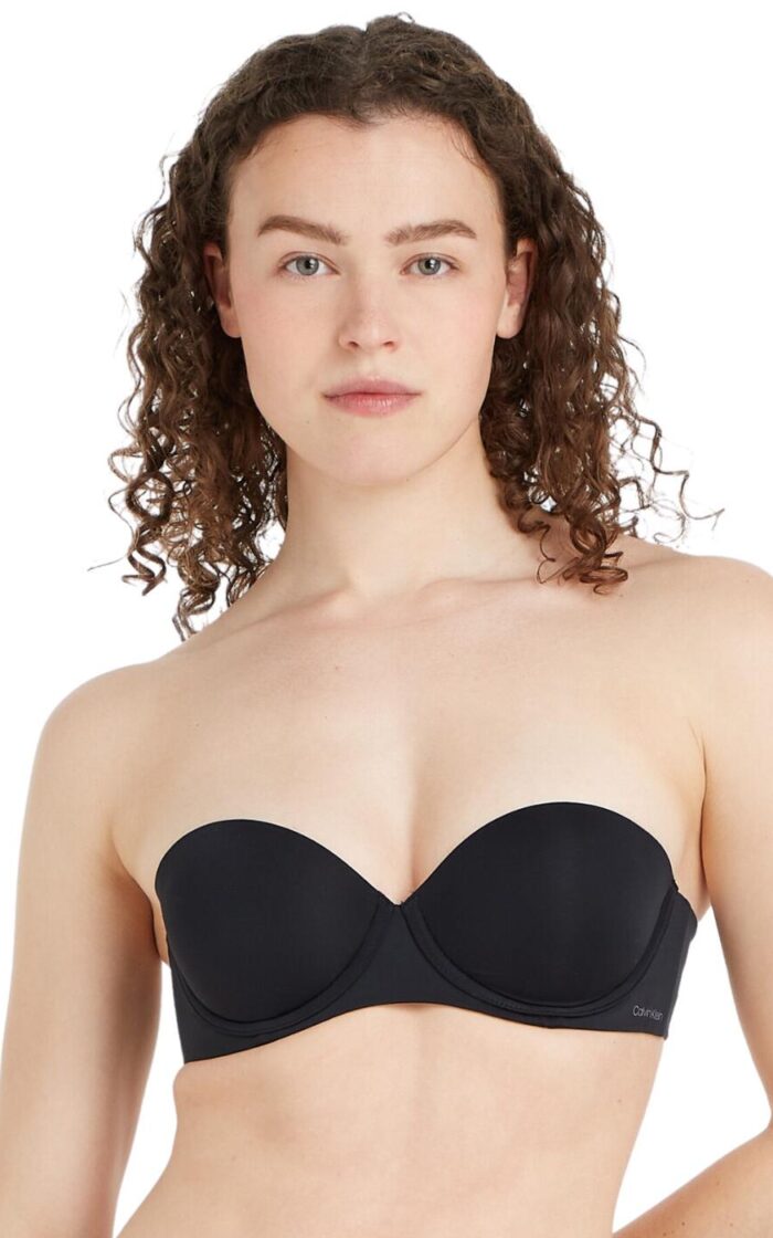 Calvin Klein Invisibles Strapless Push Up Bra - Black - 30C