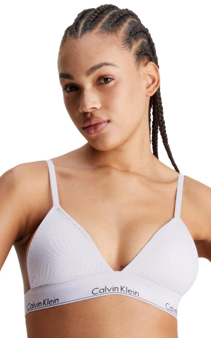 Calvin Klein Lightly Lined Triangle Bra - Lavender Blue - L - 14