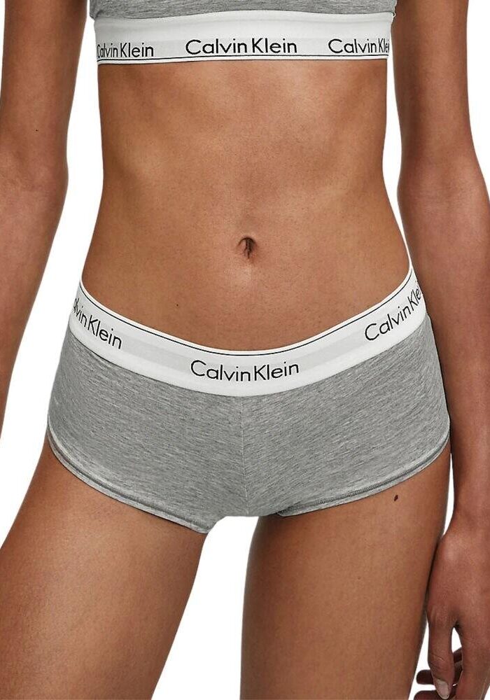 Calvin Klein Modern Cotton BoyShorty Brief - Grey Heather - XS - 8