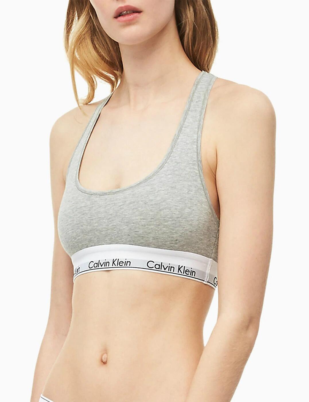 Calvin Klein Modern Cotton Bralette - Grey Heather