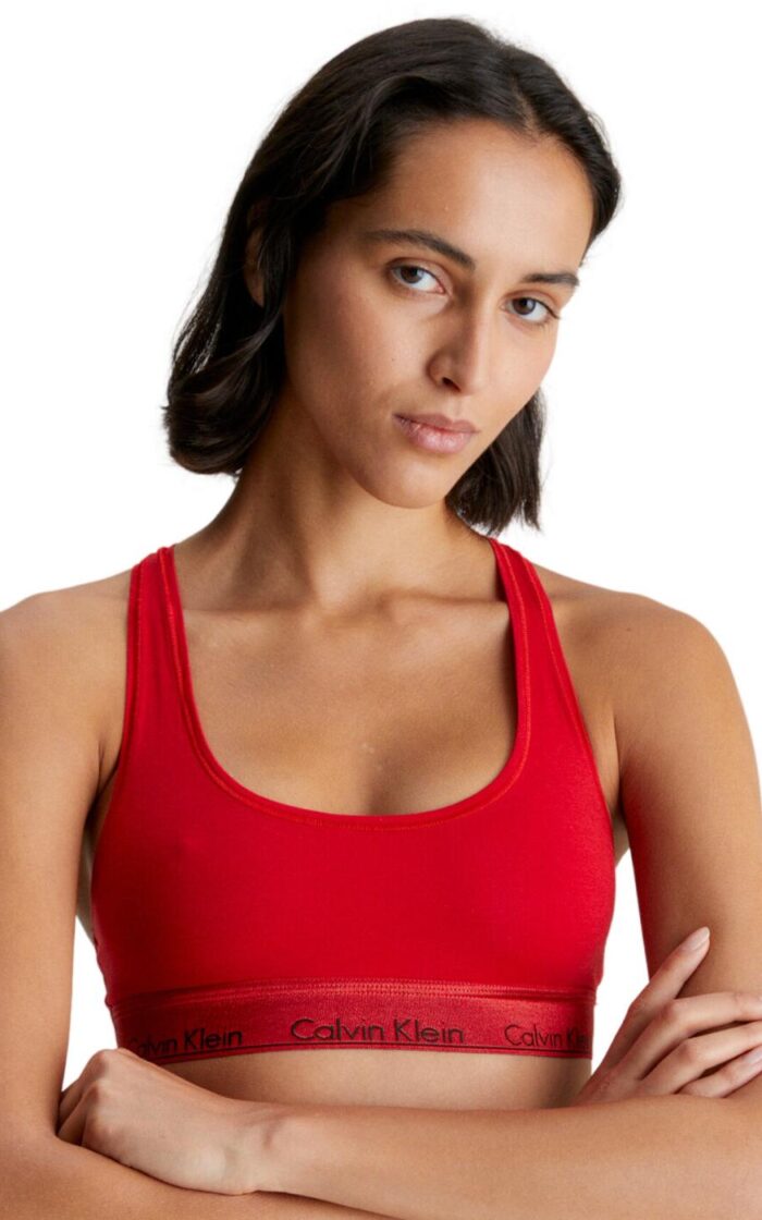 Calvin Klein Modern Cotton Holiday Bralette - Rouge - XS - 8
