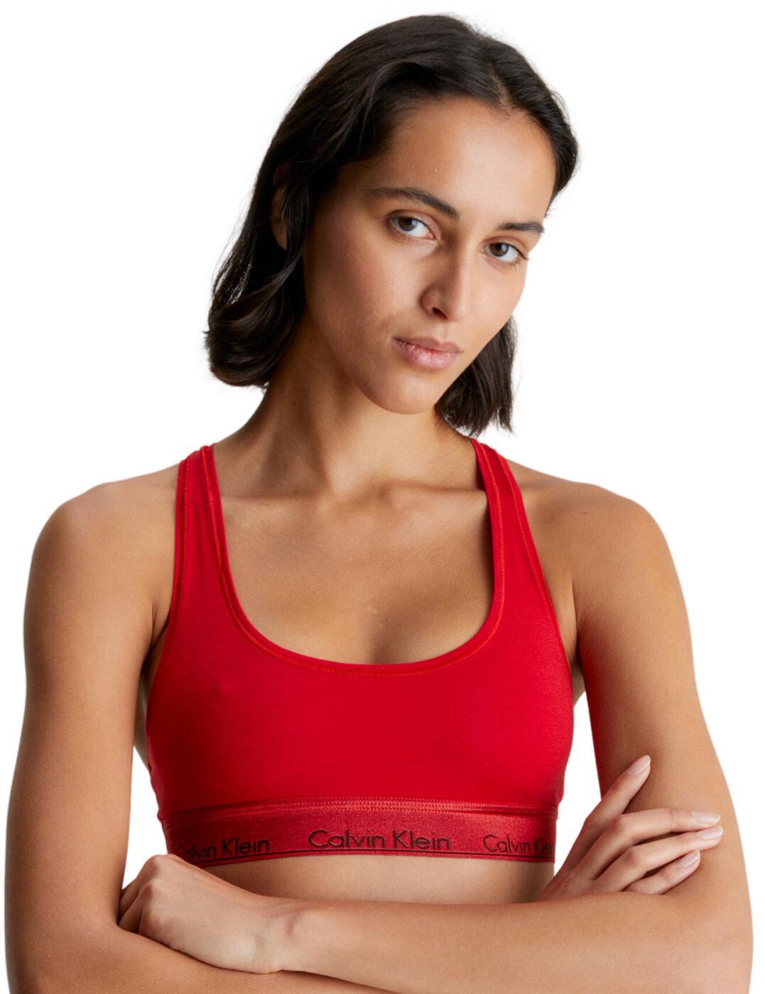 Calvin Klein Modern Cotton Holiday Bralette - Rouge - XS - 8