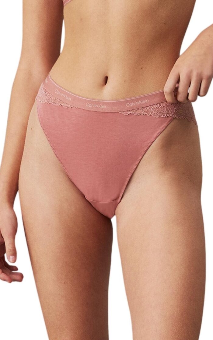 Calvin Klein Modern Lace Tanga - Red Grape - S - 10