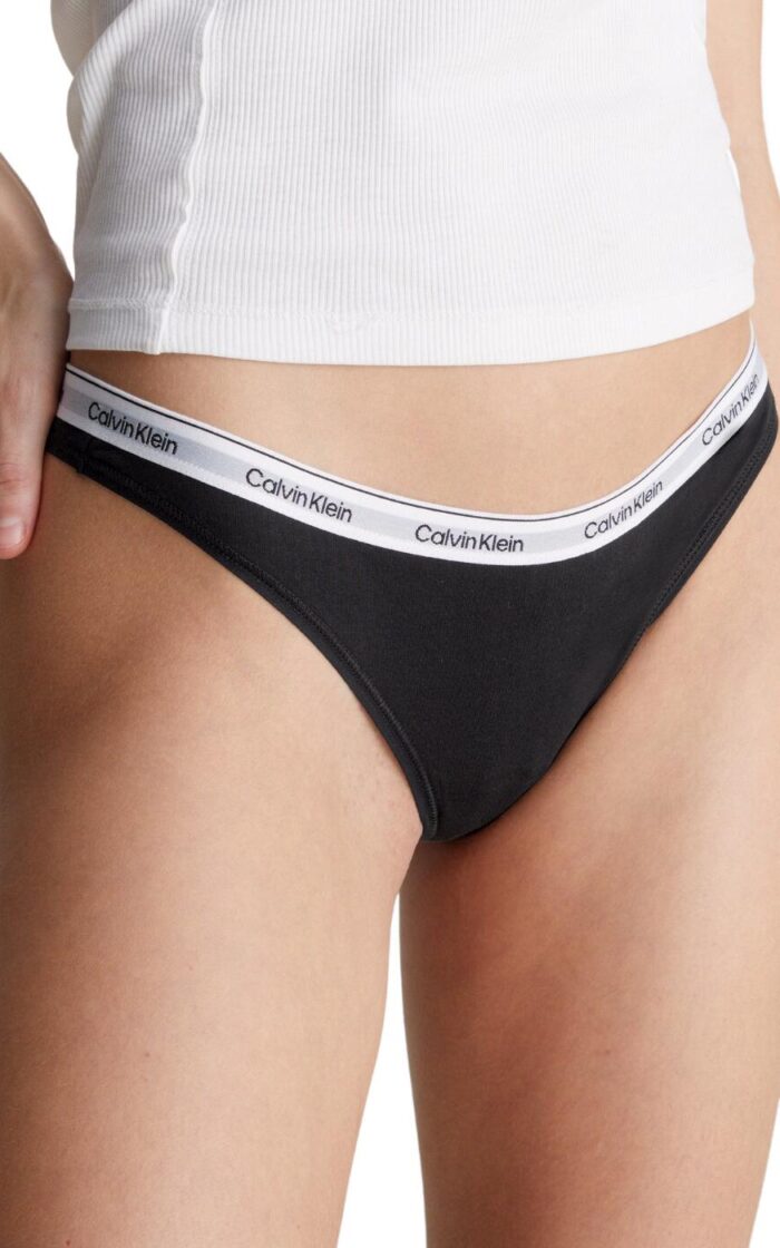 Calvin Klein Modern Logo Thong 5 Pack - Black - XL - 16