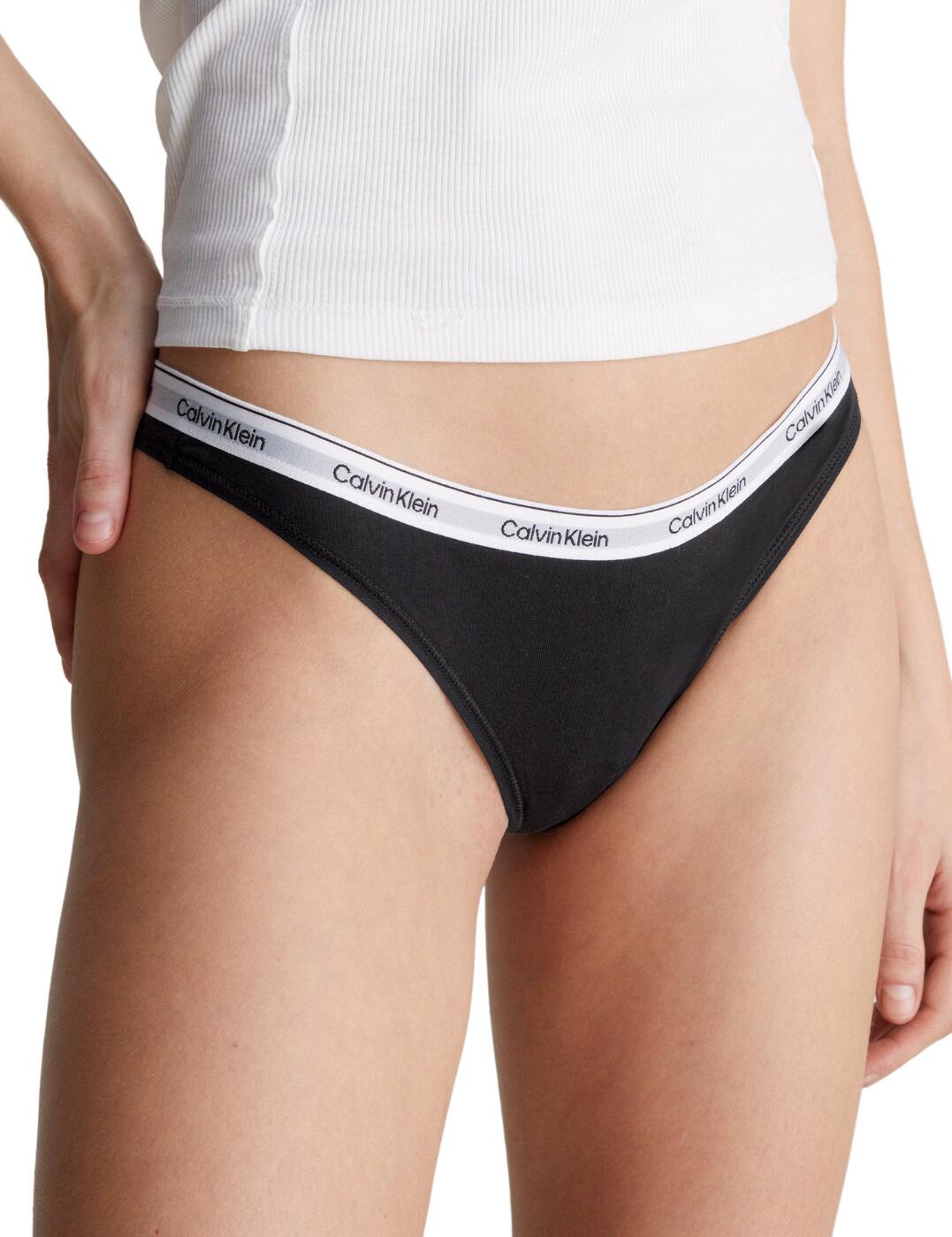 Calvin Klein Modern Logo Thong 5 Pack - Black - XL - 16