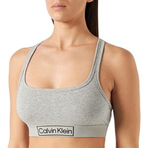 Calvin Klein Reimagined Heritage Bralette - Grey Heather - S - 10