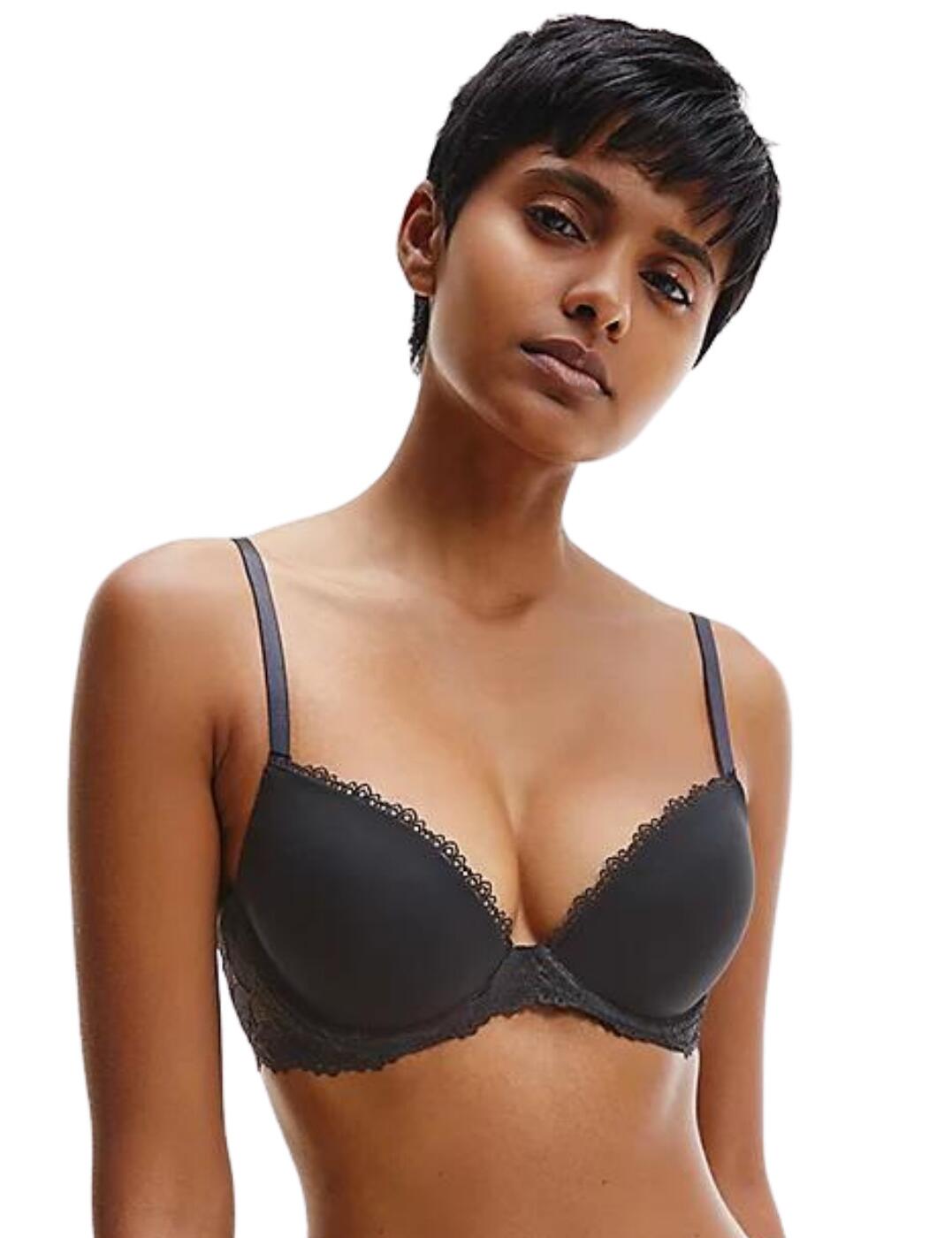 Calvin Klein Seductive Comfort Demi Push Up Bra - Black - 36C