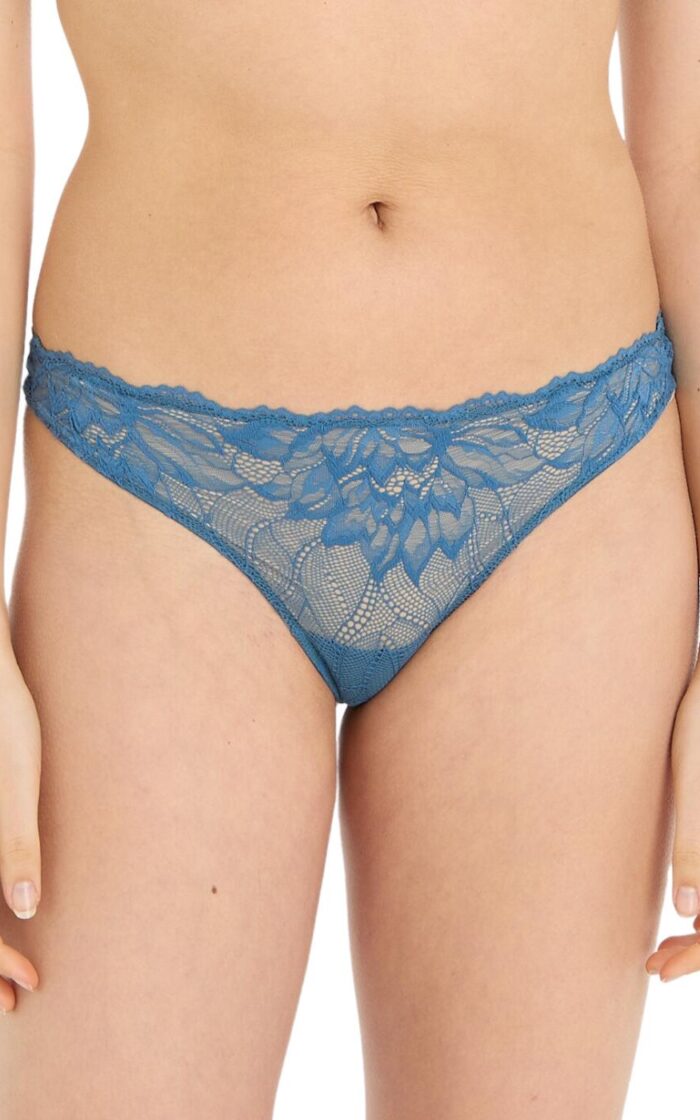 Calvin Klein Seductive Comfort Thong - Midnight - L - 14
