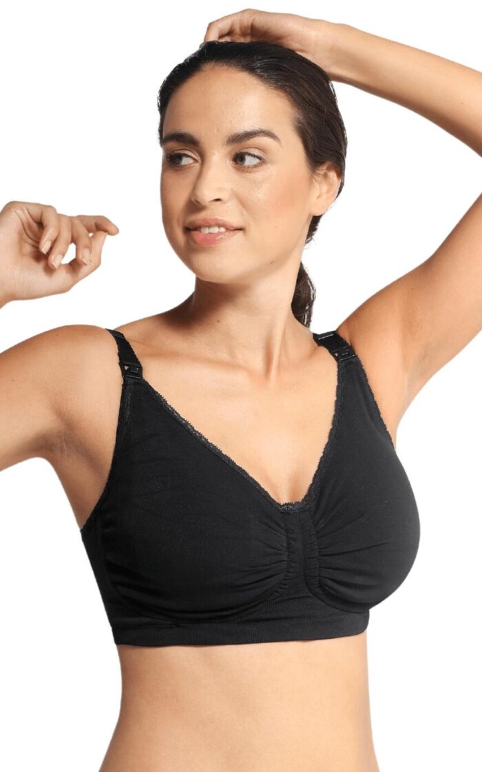 Carriwell Padded & Carri-Gel Nursing Bra - Black