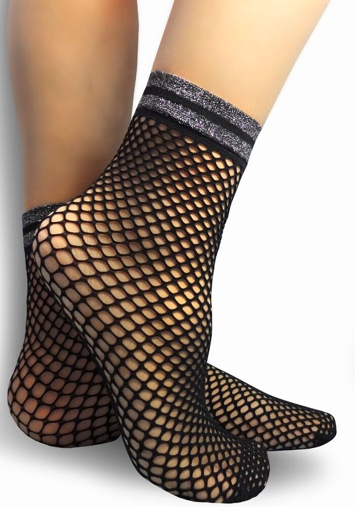 Cecilia de Rafael Fishnet Ankle Socks