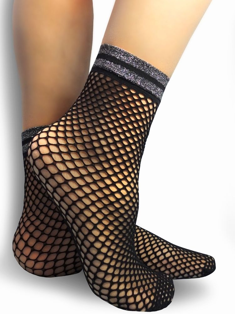 Cecilia de Rafael Fishnet Ankle Socks