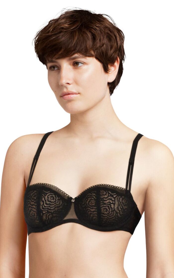 Chantelle Jolie Half Cup Bra - Black - 38C