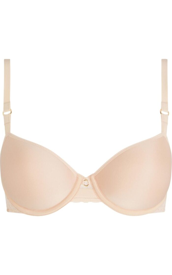 Chantelle Monogram Half Cup T Shirt Bra - Golden Beige - 32DD