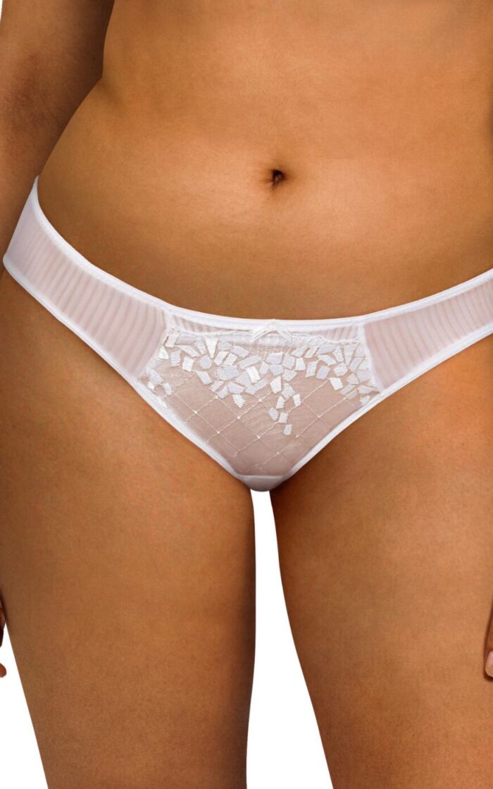 Chantelle Pont Neuf Brief - White - S - 10