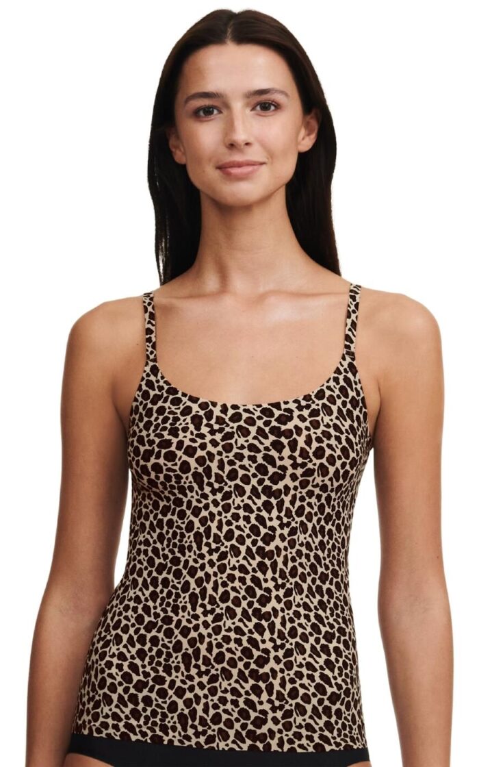 Chantelle Soft Stretch Camisole Top - Leopard Print - XS/S