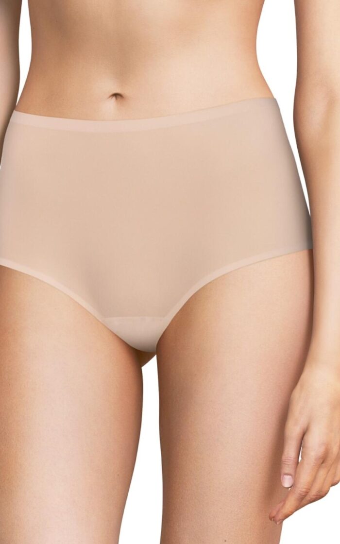 Chantelle Soft Stretch Full Brief - Dusky Pink - One Size