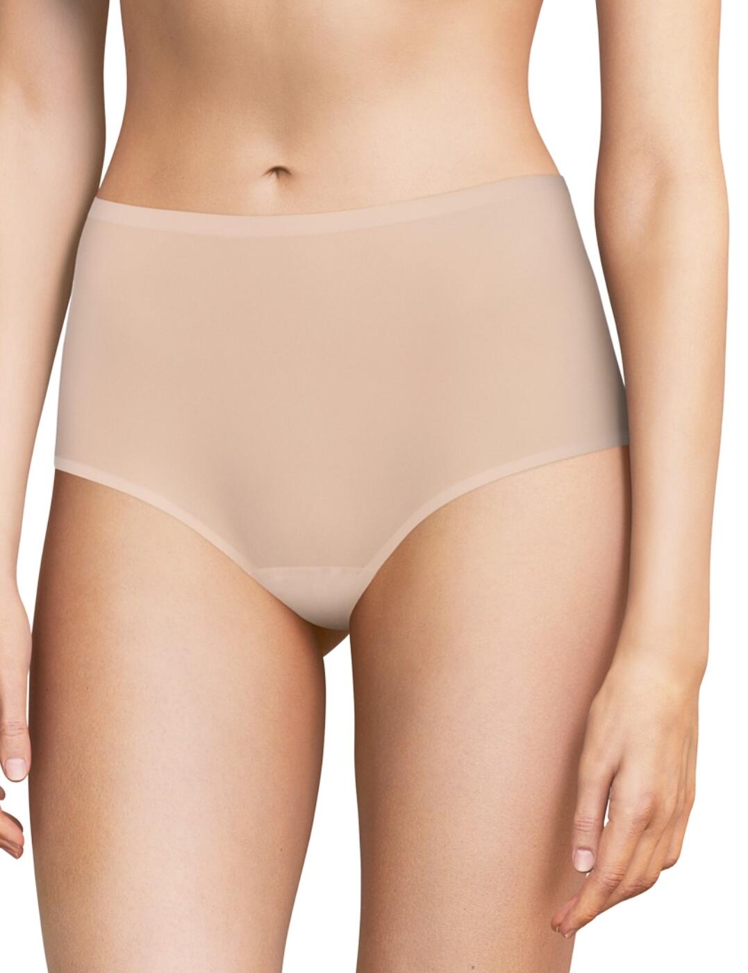 Chantelle Soft Stretch Full Brief - Dusky Pink - One Size