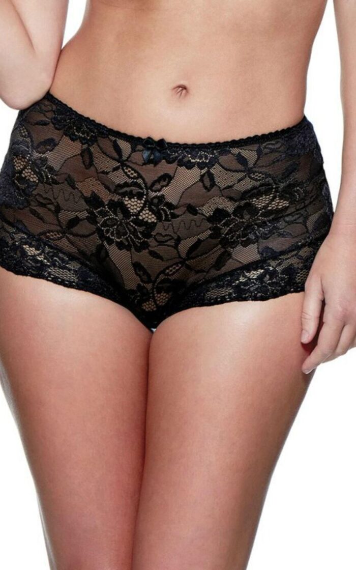 Charnos Rosalind Deep Brief - Black - M - 12