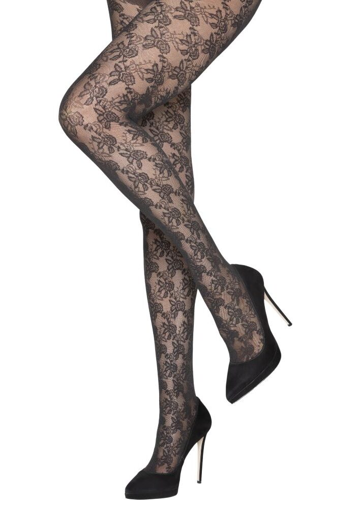 Charnos Tulle Floral Tights